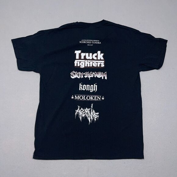 Scorched Tundra Shirt Men Large Tour Concert Metal Pentagon Skull Black - Picture 7 of 8